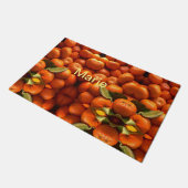 Paillasson Fruit simple orange ajouter nom minimum personnali (Incliné)