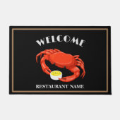Paillasson Fruits de mer modernes accueil Crab rouge Soupe no (Devant)