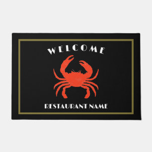 Paillasson Fruits de mer modernes accueil Crabe rouge personn