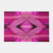 Paillasson Fuchsia fleurit abstrait (Devant)