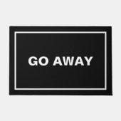 Paillasson Fun Black Frame Go Away Introduire Sarcastique (Devant)