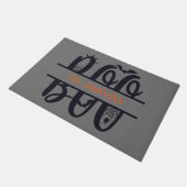 Paillasson Fun Boo Monogram Ajouter Nom Halloween (Incliné)