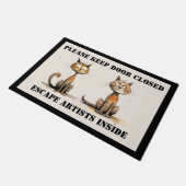 Paillasson Fun Chat Propriétaire de la Porte Mat (Incliné)
