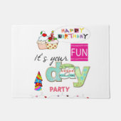 Paillasson FUN Cupcake Joyeux Anniversaire Porte Mat (Devant)