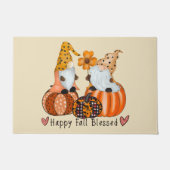 Paillasson Fun Migny Happy Fall Blessé Gnomes Doormat (Devant)