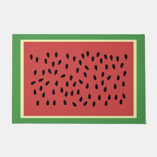 Paillasson Fun Whimsical Watermelon DoorMat Bienvenue (Devant)