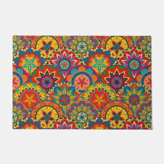 Paillasson Funky Retro couleur Motif Mandala