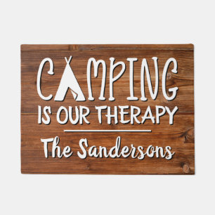 Paillasson Funny Camping est notre thérapie Rustique avec no