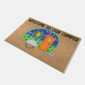 Paillasson Funny Camping Jour Portable, mignonne cadeau Campe (Incliné)