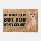 Paillasson Funny Chihuahua Dit mat, maman de chien (Devant)