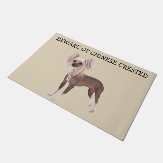 Paillasson Funny Chinese Crested Dog (Incliné)