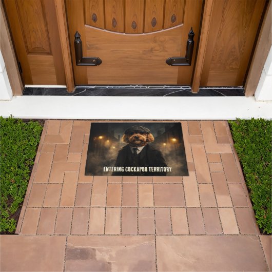 Paillasson Funny Cockapoo Doormat Dog Door Mat Gift (De plein air)