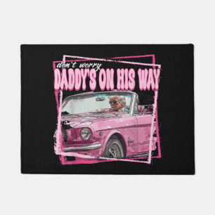 Paillasson Funny Daddy's Home Trump Pink 2024 Take America Ba