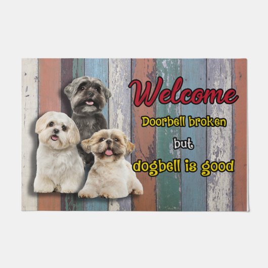 Paillasson Funny dog doormat, Welcome doormat (Devant)