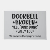Paillasson Funny Doorbell brisé (Devant)