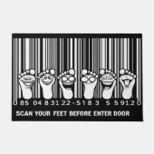 Paillasson Funny Entertainment Empreinte Barcode Doormat (Devant)