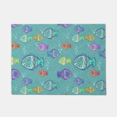 Paillasson Funny FISH motif couleur + vos idées (Devant)