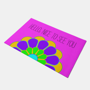 Paillasson Funny Flower Power Bloom II + votre backgr. & idée