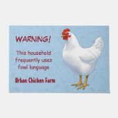 Paillasson Funny Fowl Language Urban Chicken Farmer (Devant)