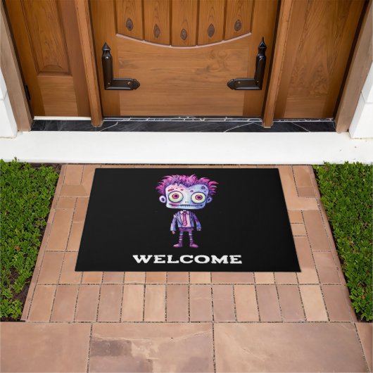 Paillasson Funny Frankenstein Monster Halloween Fun Welcome (De plein air)