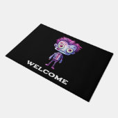 Paillasson Funny Frankenstein Monster Halloween Fun Welcome (Incliné)