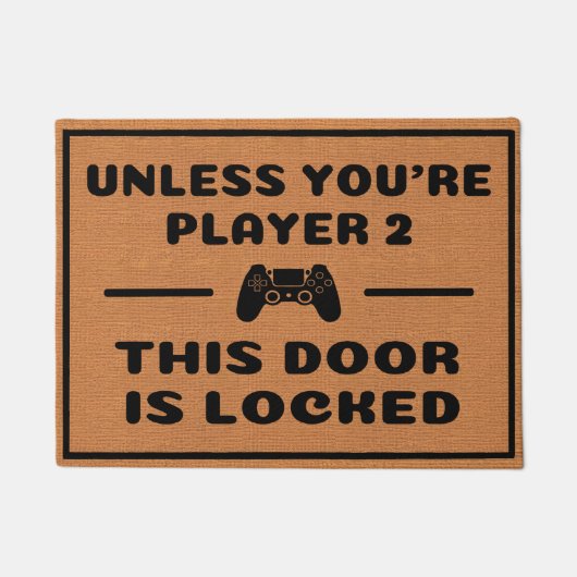 Paillasson Funny Gamer Nerdy Humor Minimalist Introvert (Devant)