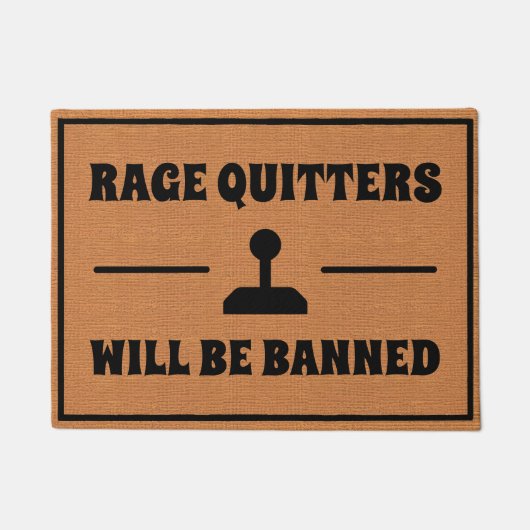 Paillasson Funny Gaming Humor Simple Minimalist Rustic  (Devant)