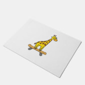 Paillasson Funny Giraffe Lover Giraffe Skateboard (Incliné)