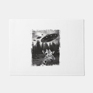 Paillasson Funny Giraffe UFO Zoo animal Weird meme Graphisme