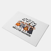 Paillasson Funny Highland Cow Moo-d pour Halloween (Incliné)