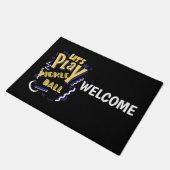 Paillasson Funny Let's Play Pickleball Party Design (Incliné)