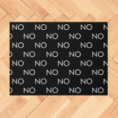 Paillasson Funny NO Black White Introvert Minimal