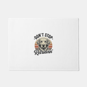 Paillasson Funny Retriever Chien Gravure Vintage Graphique Te