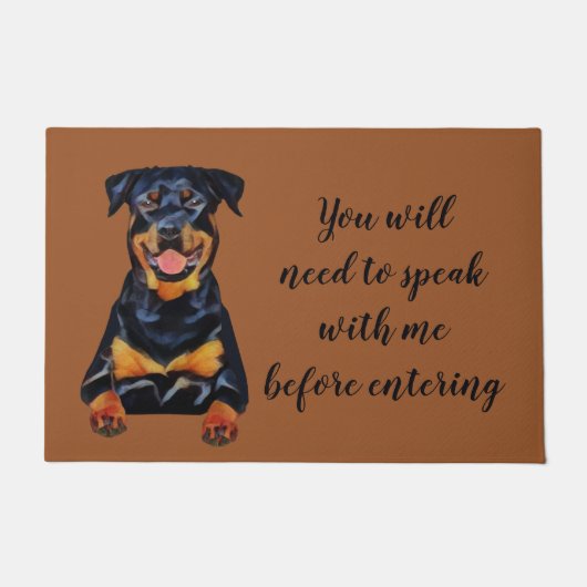 Paillasson Funny Rottweiler Doormat (Devant)