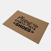Paillasson Funny Sarcastic Merci de retirer vos chaussures Bi (Incliné)