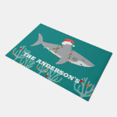 Paillasson Funny Shark Porte de Noël Mat (Incliné)