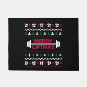 Paillasson Funny Ugly christmas lifting gym graphic -