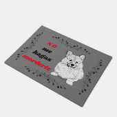 Paillasson Funny Welsh Corgi Doormat (Felpudo) en espagnol (Incliné)