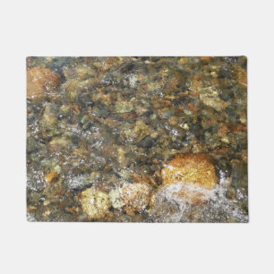 Paillasson Galets Brown et gris naturel Abstrait