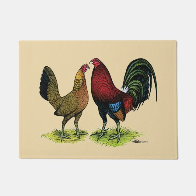 Paillasson Gamefowl Pair (Devant)