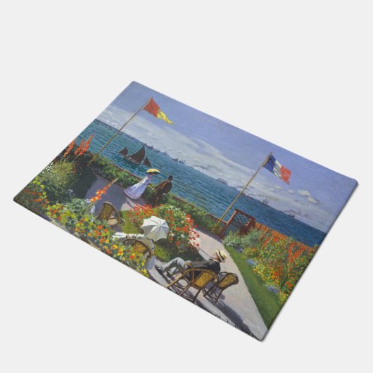 Paillasson Garden At Saint Adresse Painting By Claude Monet (Incliné)