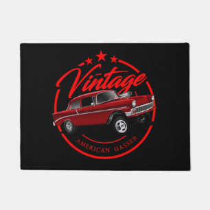 Paillasson Gasser d'Amérique Vintage en rouge