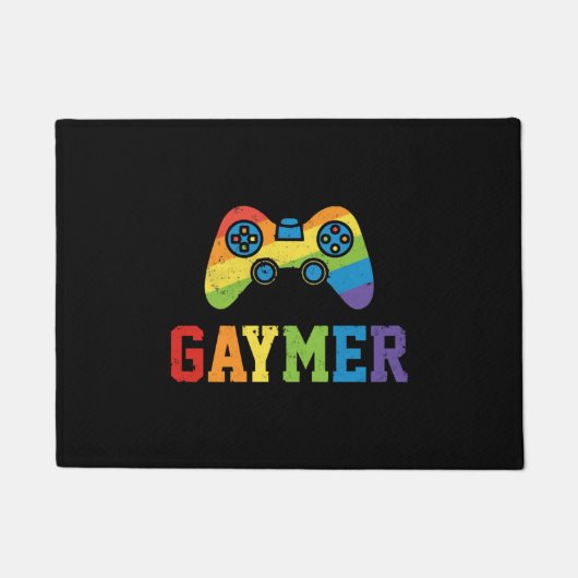 Paillasson Gaymer LGBT Pride Geek Nerd Game Lover (Devant)