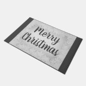 Paillasson Gel gris et argent Joyeux Noël (Incliné)