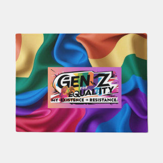 Paillasson Gen Z pour l'égalité - Mon existence est la résist