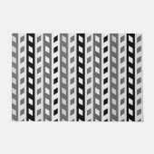 Paillasson Geometric Design, gray, black, white, (Devant)