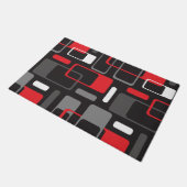 Paillasson Géométrie moderne du milieu du siècle Noir / gris  (Incliné)