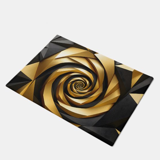 Paillasson Géométrie spirale dorée (Incliné)