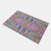Paillasson Géométrique vert violet rose (Incliné)