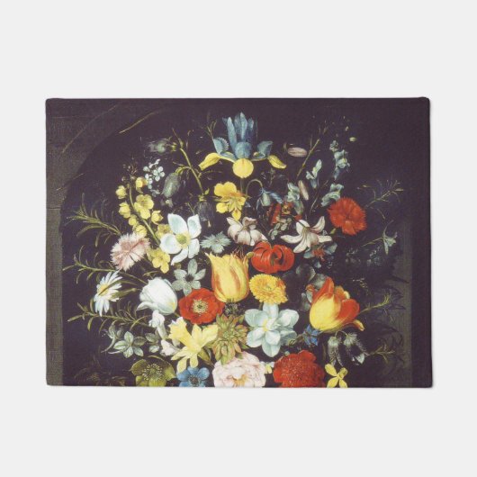 Paillasson Georg Flegel Gros morceau de fleurs (en niche) (Devant)